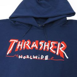 THRASHER HOOD スラッシャー パーカー TRADEMARK NAVY（US企画） スケートボード スケボー 1