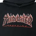  THRASHER HOOD スラッシャー パーカー FLAME BLACK/RED（US企画） スケートボード スケボー 1