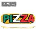 【セール】PIZZA DECK ピザ デッキ TEAM TRI LOGO YELLOW STAIN 8.75 スケートボード スケボー