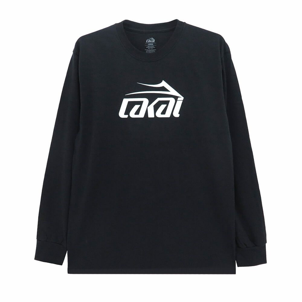 LAKAI LONG SLEEVE ラカイ ロングスリーブTシャツ BASIC BLACK スケートボード スケボー 