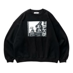 TIGHTBOOTH（TBPR）CREW SWEAT タイトブース トレーナー KILLER BONG / RPG BLACK スケートボード スケボー 