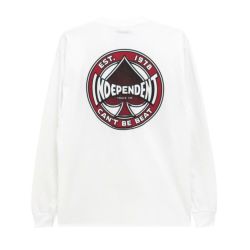  INDEPENDENT LONG SLEEVE インディペンデント ロングスリーブTシャツ CAN'T BE BEAT WHITE スケートボード スケボー 