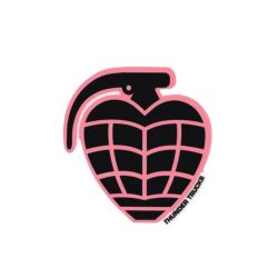 THUNDER STICKER サンダー ステッカー GRENADE DIECUT SMALL BLACK/PINK スケートボード スケボー