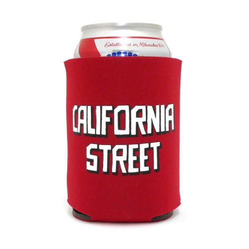 【購入金額 20,000円 以上で 1円】CALIFORNIA STREET COOZIE カリフォルニアストリート ドリンククーラー BLOCK by ESOW RED スケートボード スケボー