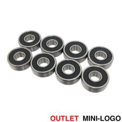 【アウトレット価格 2,200円 → 1,500円】MINI LOGO BEARING ミニロゴ ベアリング PRECISION SKATE BEARINGS オイルタイプ ケース無し スケートボード スケボー