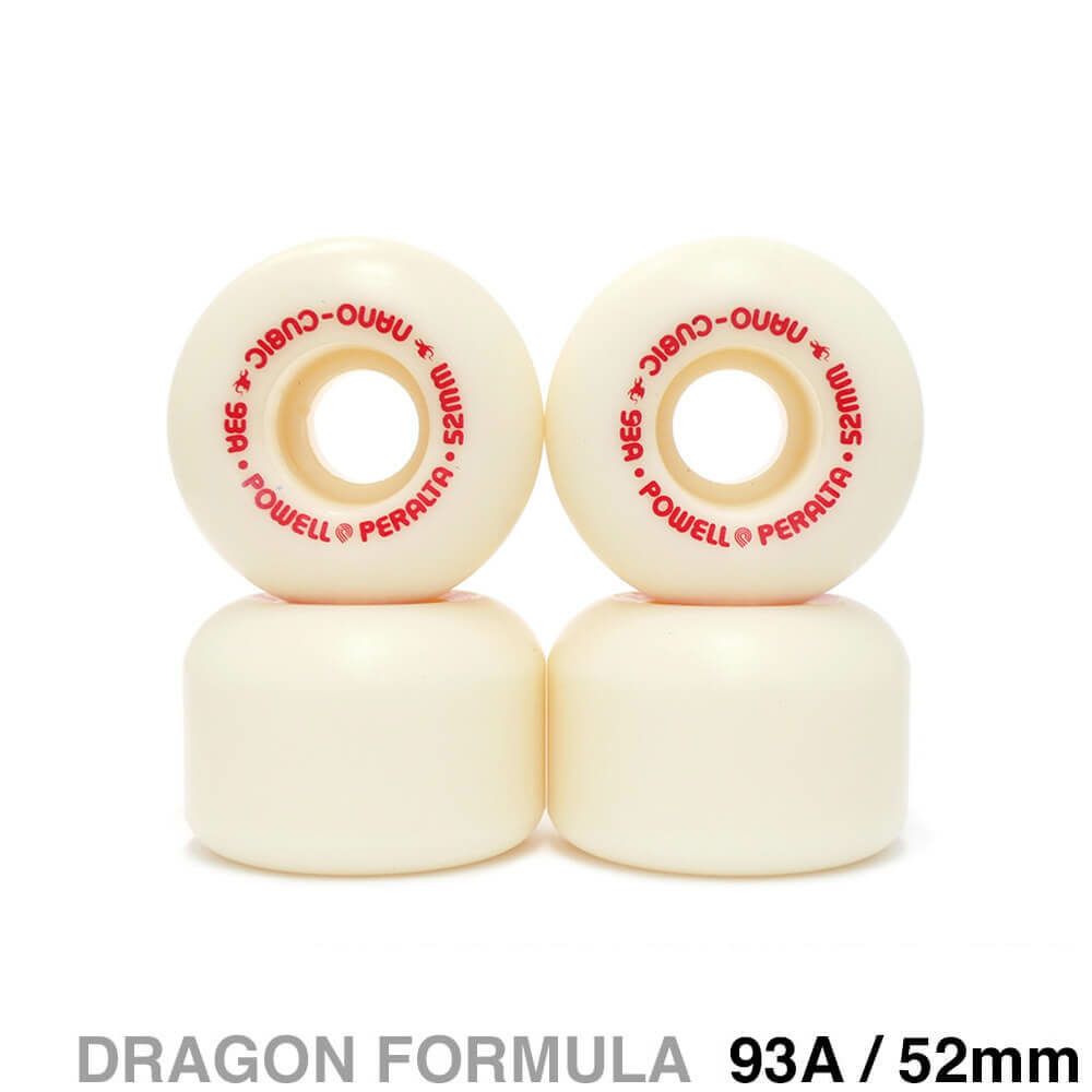 POWELL PERALTA WHEEL パウエルペラルタ ウィール DRAGON FORMULA（DF）93A NANO CUBIC 52mm x 36mm スケートボード スケボー