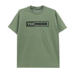  THUNDER T-SHIRT サンダー Tシャツ BOLTS MILITARY GREEN スケートボード スケボー 