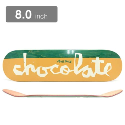 CHOCOLATE DECK チョコレート デッキ STEVIE PEREZ ORIGINAL CHUNK GREEN/CREAM 8.0 スケートボード スケボー