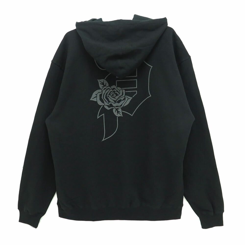 PRIMITIVE HOOD プリミティブ パーカー DIRTY P SHADOW BLACK スケートボード スケボー 