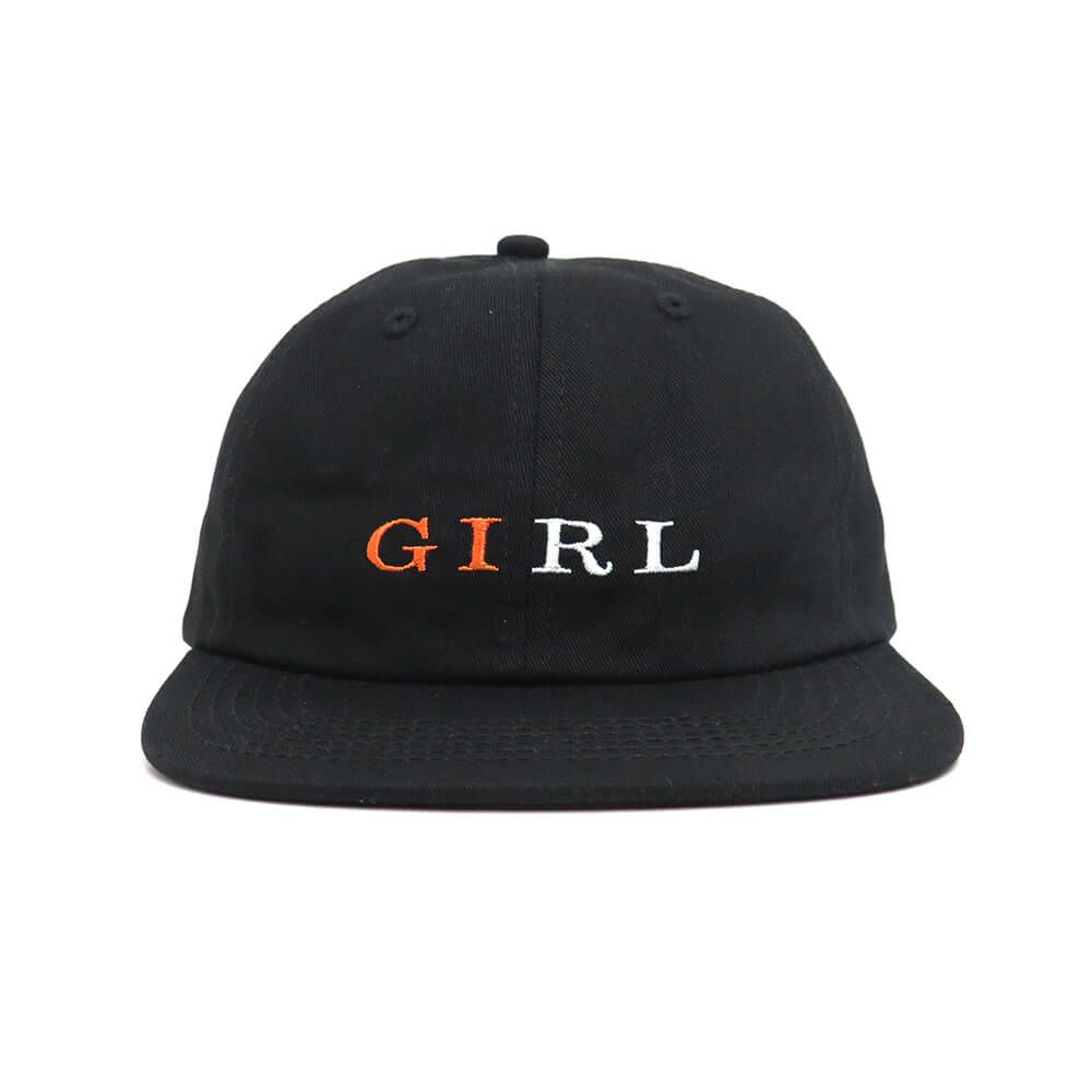 GIRL CAP ガール キャップ SERIF SNAPBACK BLACK スケートボード スケボー 1