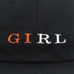 GIRL CAP ガール キャップ SERIF SNAPBACK BLACK スケートボード スケボー 4