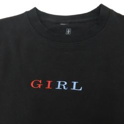  GIRL CREW SWEAT ガール トレーナー SERIF BLACK スケートボード スケボー 1