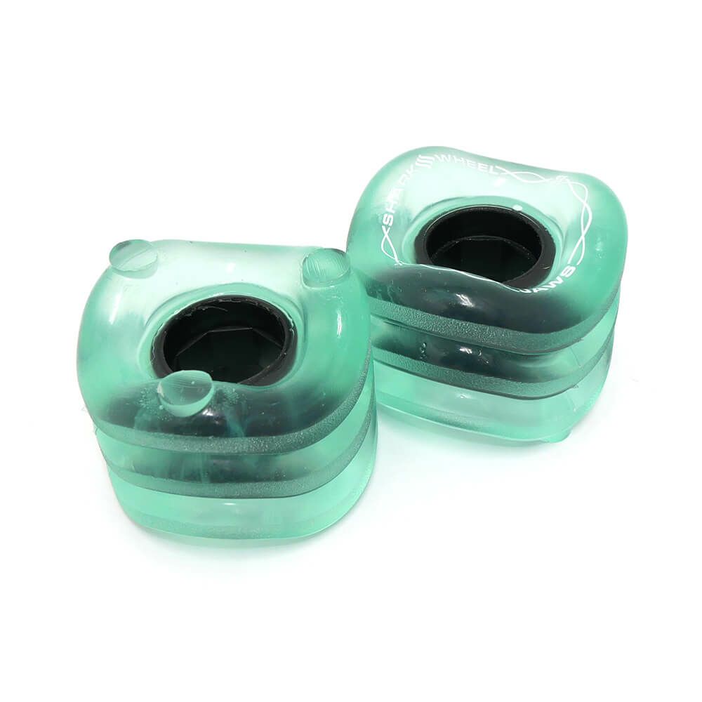 SHARK WHEEL シャークウィール ソフトウィール（クルーザー） JAWS TRANSPARENT（78A） EMERALD 54mm スケートボード スケボー 1