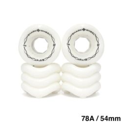 SHARK WHEEL シャークウィール ソフトウィール（クルーザー） JAWS（78A） WHITE 54mm スケートボード スケボー