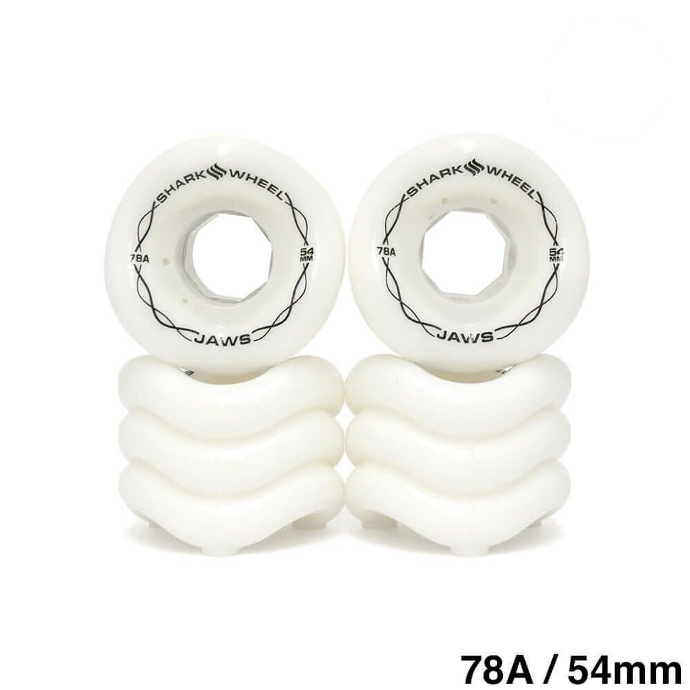 SHARK WHEEL シャークウィール ソフトウィール（クルーザー） JAWS（78A） WHITE 54mm スケートボード スケボー
