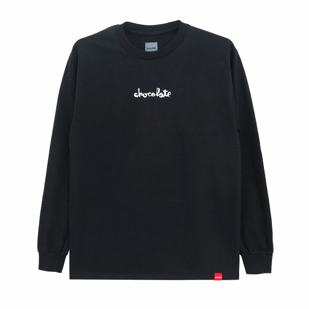 CHOCOLATE LONG SLEEVE チョコレート ロングスリーブTシャツ CHUNK BLACK スケートボード スケボー 