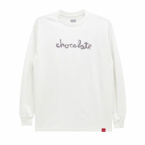 CHOCOLATE LONG SLEEVE チョコレート ロングスリーブTシャツ CHUNK WHITE スケートボード スケボー 
