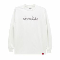 CHOCOLATE LONG SLEEVE チョコレート ロングスリーブTシャツ CHUNK WHITE スケートボード スケボー 