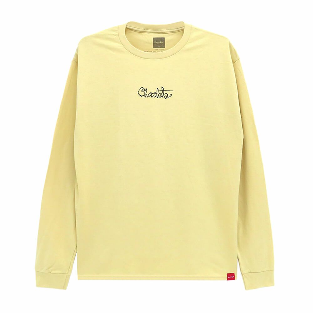 CHOCOLATE LONG SLEEVE チョコレート ロングスリーブTシャツ SCRIPT VEGAS GOLD スケートボード スケボー 