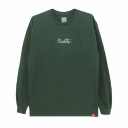 CHOCOLATE LONG SLEEVE チョコレート ロングスリーブTシャツ SCRIPT FOREST GREEN スケートボード スケボー 