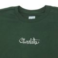 CHOCOLATE LONG SLEEVE チョコレート ロングスリーブTシャツ SCRIPT FOREST GREEN スケートボード スケボー 1