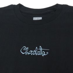 CHOCOLATE LONG SLEEVE チョコレート ロングスリーブTシャツ SCRIPT BLACK スケートボード スケボー 1