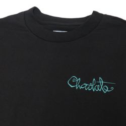 CHOCOLATE LONG SLEEVE チョコレート ロングスリーブTシャツ OG SCRIPT BLACK スケートボード スケボー 1