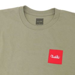 CHOCOLATE T-SHIRT チョコレート Tシャツ SCRIPT SQUARE SAFARI GREEN スケートボード スケボー 1