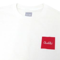 CHOCOLATE T-SHIRT チョコレート Tシャツ SCRIPT SQUARE WHITE スケートボード スケボー 1