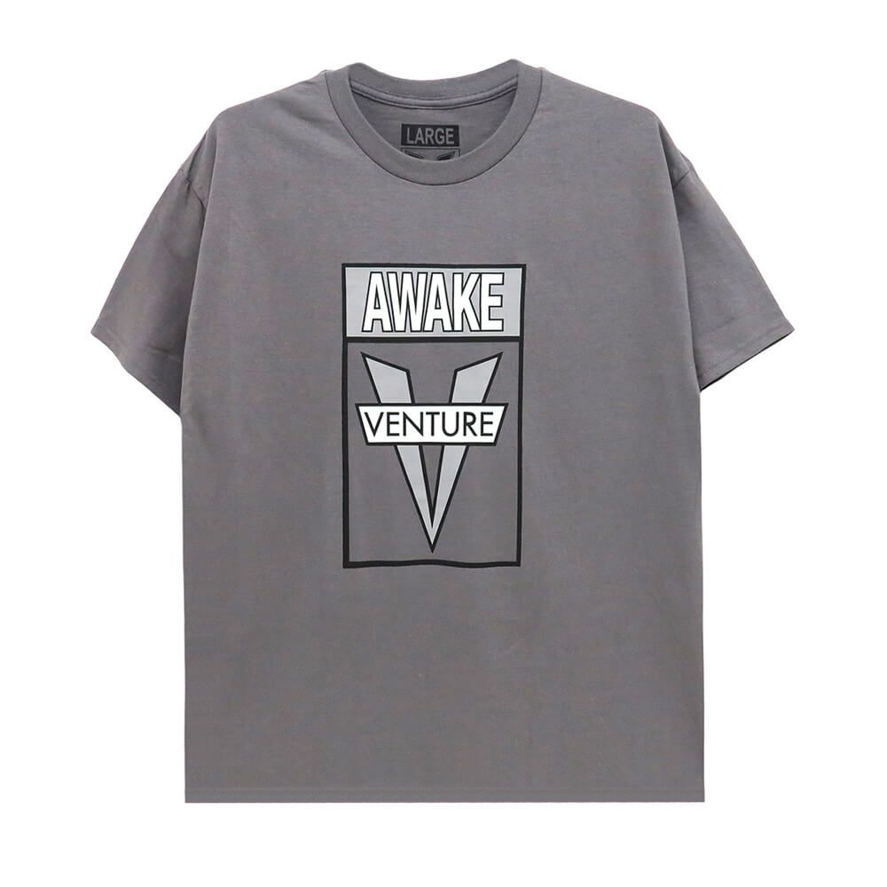 VENTURE T-SHIRT ベンチャー Tシャツ AWAKE CHARCOAL スケートボード スケボー 