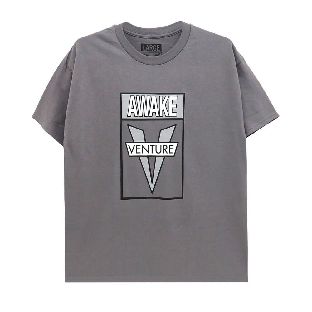VENTURE T-SHIRT ベンチャー Tシャツ AWAKE CHARCOAL スケートボード スケボー 