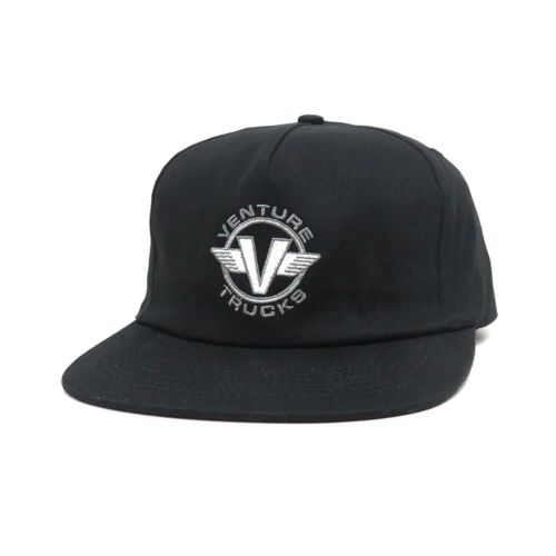 VENTURE CAP ベンチャー キャップ WINGS SNAPBACK BLACK スケートボード スケボー 