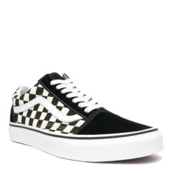 VANS SHOES バンズ シューズ スニーカー OLD SKOOL PRIMARY CHECK BLACK/WHITE（US企画） スケートボード スケボー