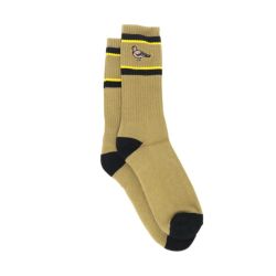 ANTIHERO SOCKS アンチヒーロー ソックス 靴下 BASIC PIGEON EMB KHAKI/BLACK/GOLD スケートボード スケボー 3