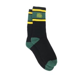 ANTIHERO SOCKS アンチヒーロー ソックス 靴下 BLACK HERO OUTLINE BLACK/DARK GREEN/GOLD スケートボード スケボー 3