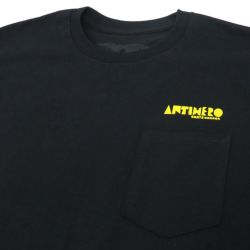 ANTIHERO LONG SLEEVE アンチヒーロー ロングスリーブTシャツ SLINGSHOT POCKET BLACK/YELLOW スケートボード スケボー 2