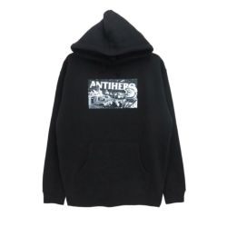 ANTIHERO HOOD アンチヒーロー パーカー SPACE CONDO BLACK/WHITE スケートボード スケボー 