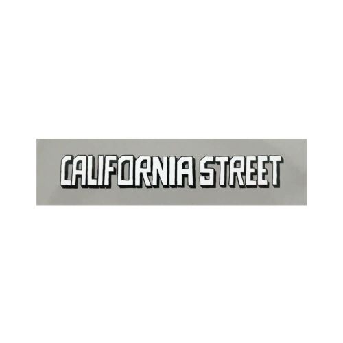 CALIFORNIA STREET STICKER カリフォルニアストリート ステッカー ESOW BLOCK LOGO GREY スケートボードショップ スケートボード スケボー