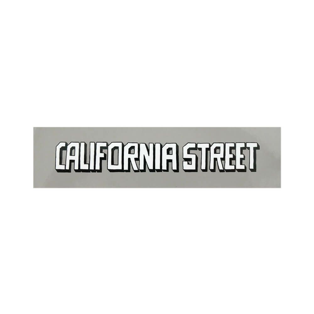 CALIFORNIA STREET STICKER カリフォルニアストリート ステッカー ESOW BLOCK LOGO GREY スケートボードショップ スケートボード スケボー