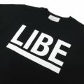 【アウトレット価格 4,180円 → 1,990円】LIBE T-SHIRT ライブ Ｔシャツ BIG LOGO・Sサイズ BLACK/WHITE 在庫処分 スケートボード スケボー 1