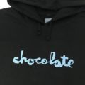 【アウトレット価格 14,850円 → 10,990円】CHOCOLATE HOOD チョコレート パーカー CHUNK BLACK ほつれ スケートボード スケボー　2