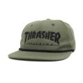 THRASHER CAP スラッシャー キャップ THRASHER ROPE SNAPBACK OLIVE/BLACK（US企画） スケートボード スケボー 