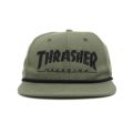 THRASHER CAP スラッシャー キャップ THRASHER ROPE SNAPBACK OLIVE/BLACK（US企画） スケートボード スケボー 1