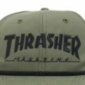 THRASHER CAP スラッシャー キャップ THRASHER ROPE SNAPBACK OLIVE/BLACK（US企画） スケートボード スケボー 4