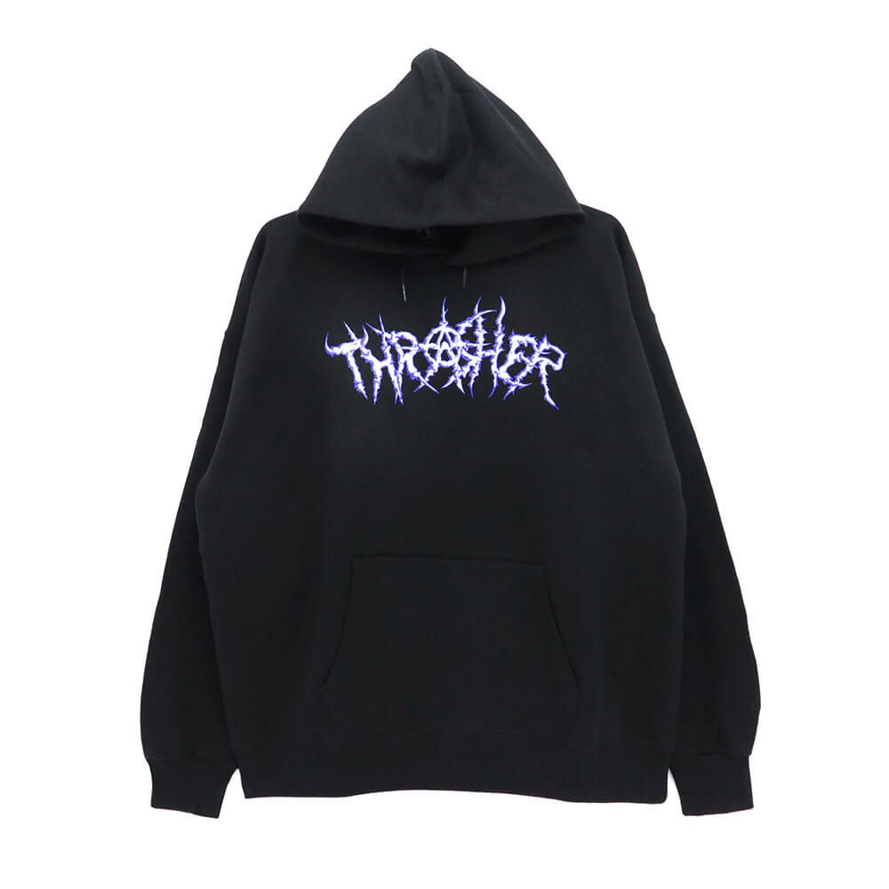 THRASHER HOOD スラッシャー パーカー THORNS BLACK（US企画） スケートボード スケボー 