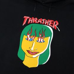 THRASHER HOOD スラッシャー パーカー TALK SHIT BY GONZ BLACK（US企画） スケートボード スケボー 1