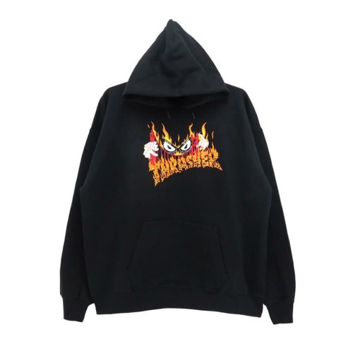 THRASHER PYRAMID HOODIE / BLACK（スラッシャー パーカー