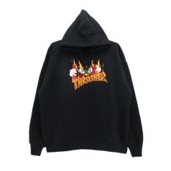  THRASHER HOOD スラッシャー パーカー SUCKA FREE BY NECKFACE BLACK（US企画） スケートボード スケボー 