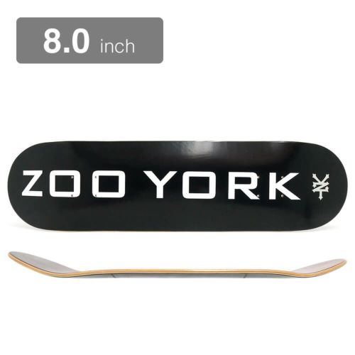 ZOO YORK DECK ズーヨーク デッキ TEAM OG 95 LOGO BLOCK BLACK 8.0 スケートボード スケボー