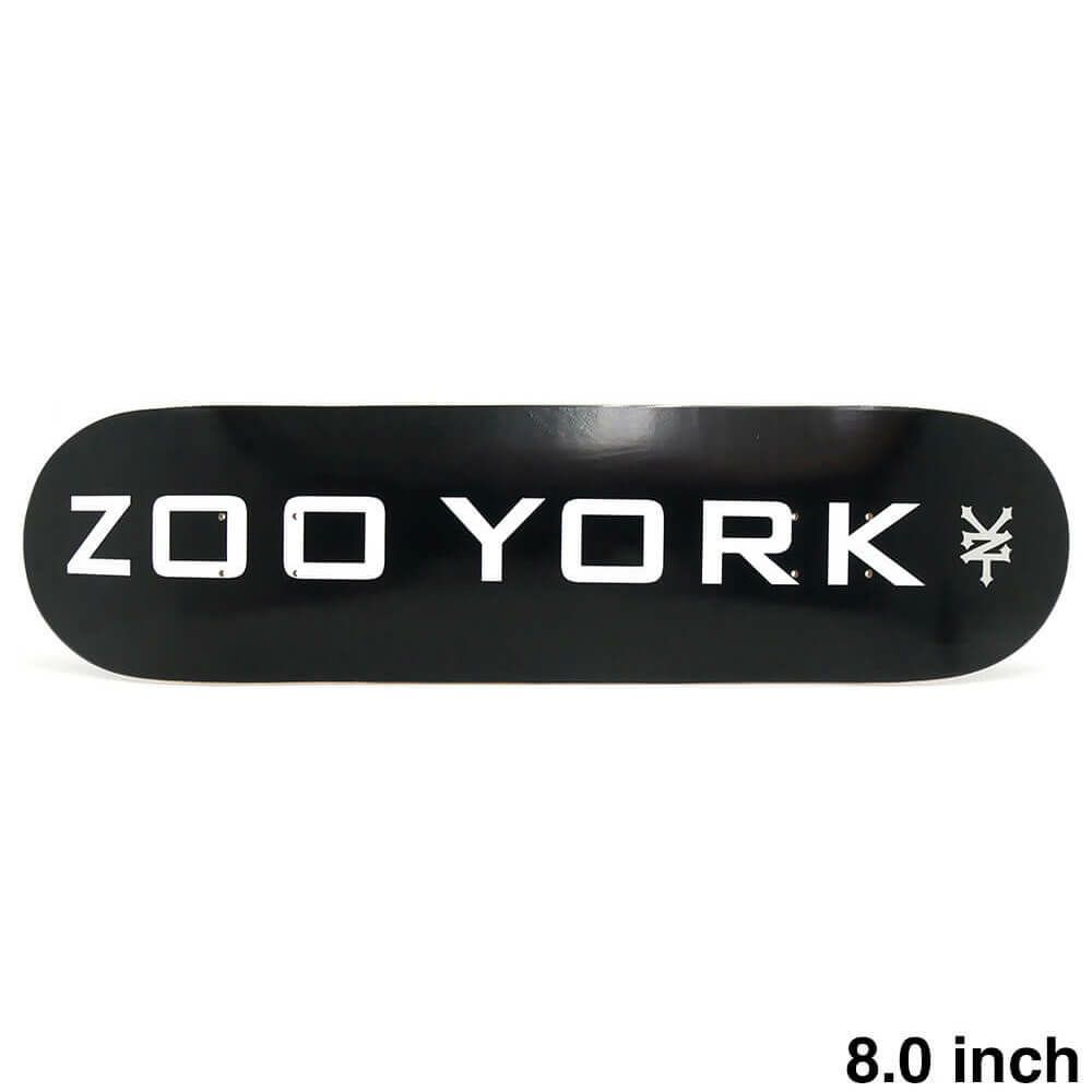 ZOO YORK DECK ズーヨーク デッキ TEAM OG 95 LOGO BLOCK BLACK 8.0 スケートボード スケボー